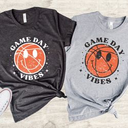 basketball game day vibes shirt, basketball shirt, cute basketball team shirt, game day shirt, baseball season tee,