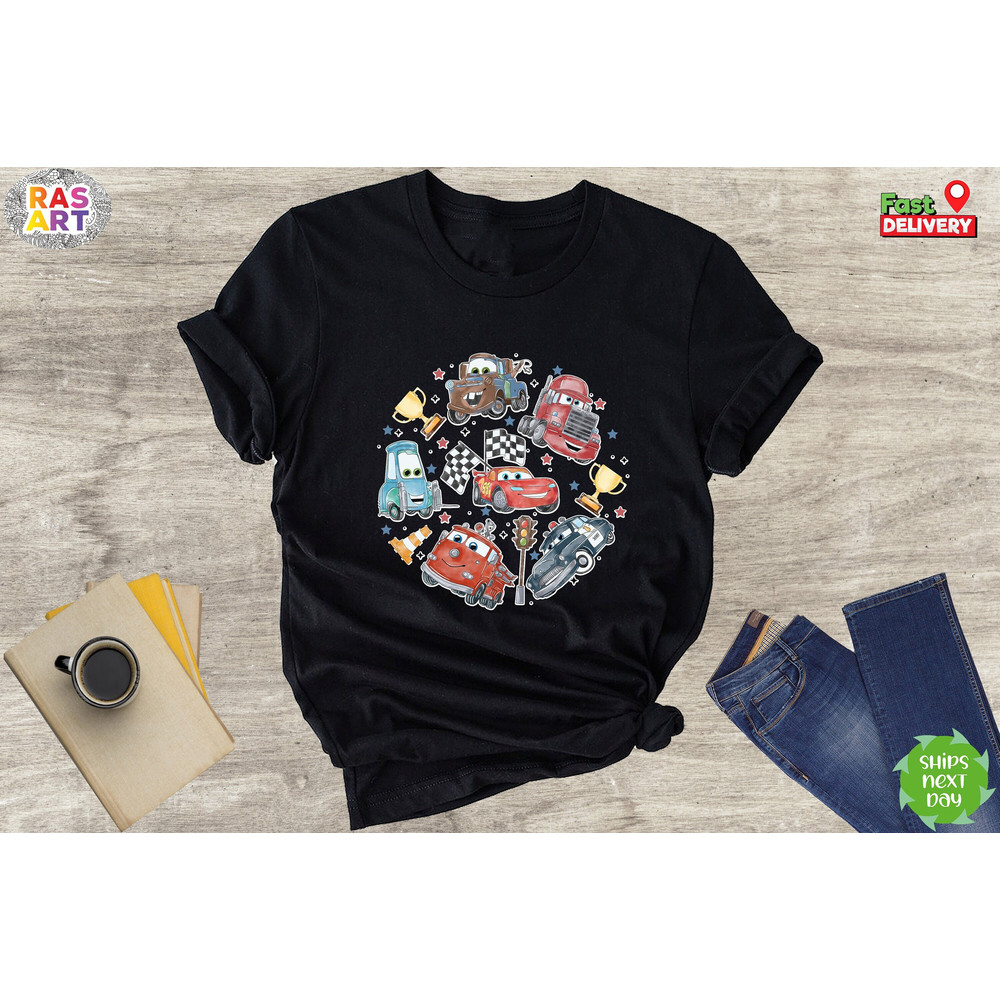 Disney Cars Shirt, Pixar Cars Shirt, Lightening McQueen Shirt, Disney Cars Land Shirt, Car Sally Shirt, Car Mater Shirt, Disney Trip Shirt.jpg