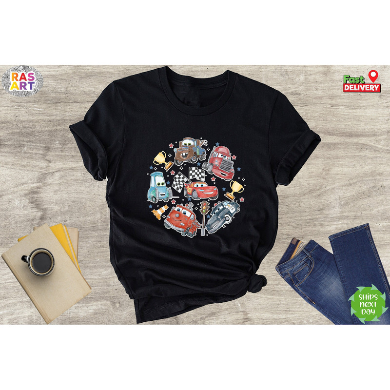 Disney Cars Shirt, Pixar Cars Shirt, Lightening McQueen Shirt, Disney Cars Land Shirt, Car Sally Shirt, Car Mater Shirt, Disney Trip Shirt.jpg