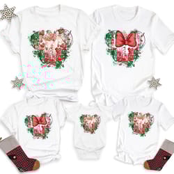 disney christmas family shirt, mickey and minnie christmas shirt, christmas ears shirt, disneyland xmas t-shirt, disney