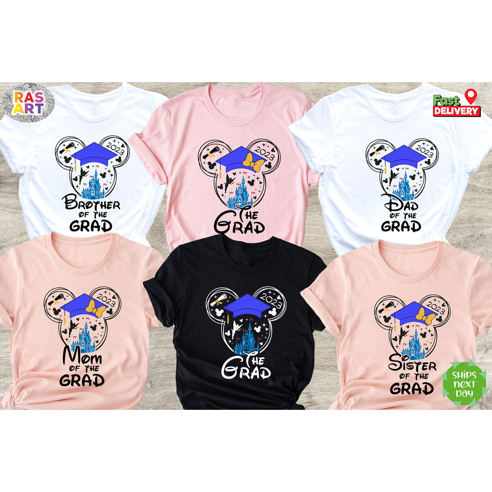 Disney Family The Grad Shirt, Graduation Shirt, Senior Shirt, Class of 2023 Shirt, Senior 2023 Shirt, Graduate Shirt, Graduation 2023 Shirt.jpg