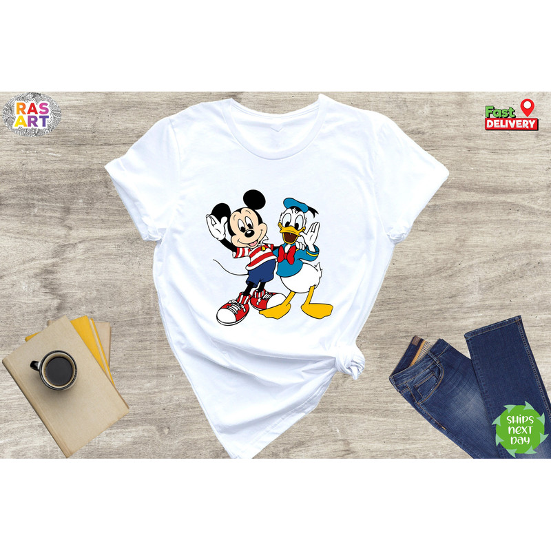 Disney Mickey Mouse and Donald Duck Shirt, Mickey Mouse Shirt, Donald Duck Shirt, Disney Best Friends Shirt, Disney Trip Shirt, Disneyland.jpg