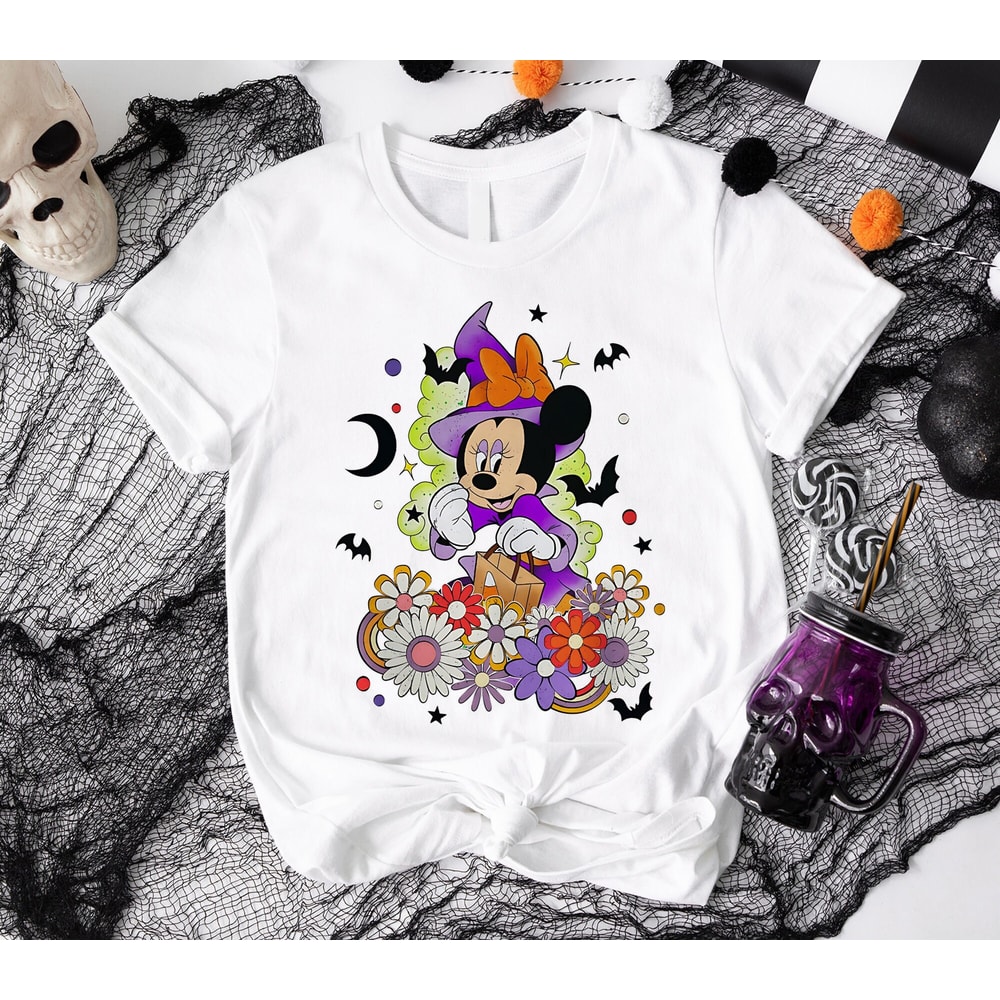 Disney Minnie Halloween Shirt, Minnie Witch Shirt, Minnie Pumpkin Shirt, Funny Halloween Shirt, Fall Vibes Shirt, Spooky Season Shirt.jpg