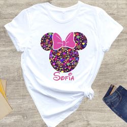 disney minnie heart shirt, minnie mouse shirt, minnie bow shirt, disney girl shirt, disney lover shirt, disneyland shirt