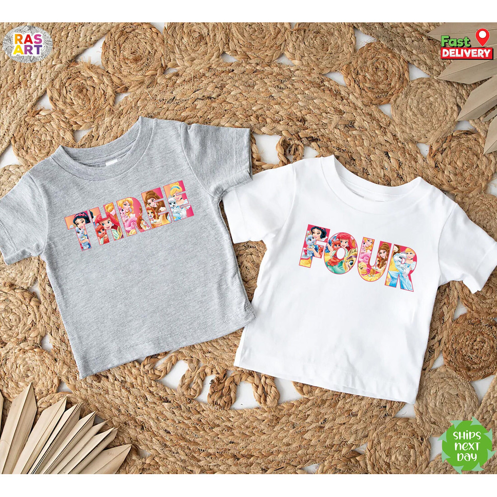 Disney Princess Birthday Shirt, Princess Birthday Shirt, Girls Birthday Shirt, Custom Disney Birthday Shirt, Birthday Princess Shirt.jpg