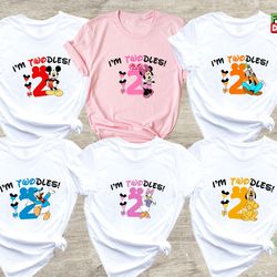 disney twodles shirt, birthday squad shirt, mickey twodles, minnie twodles, daisy twodles, donald twodles, goofy twodles