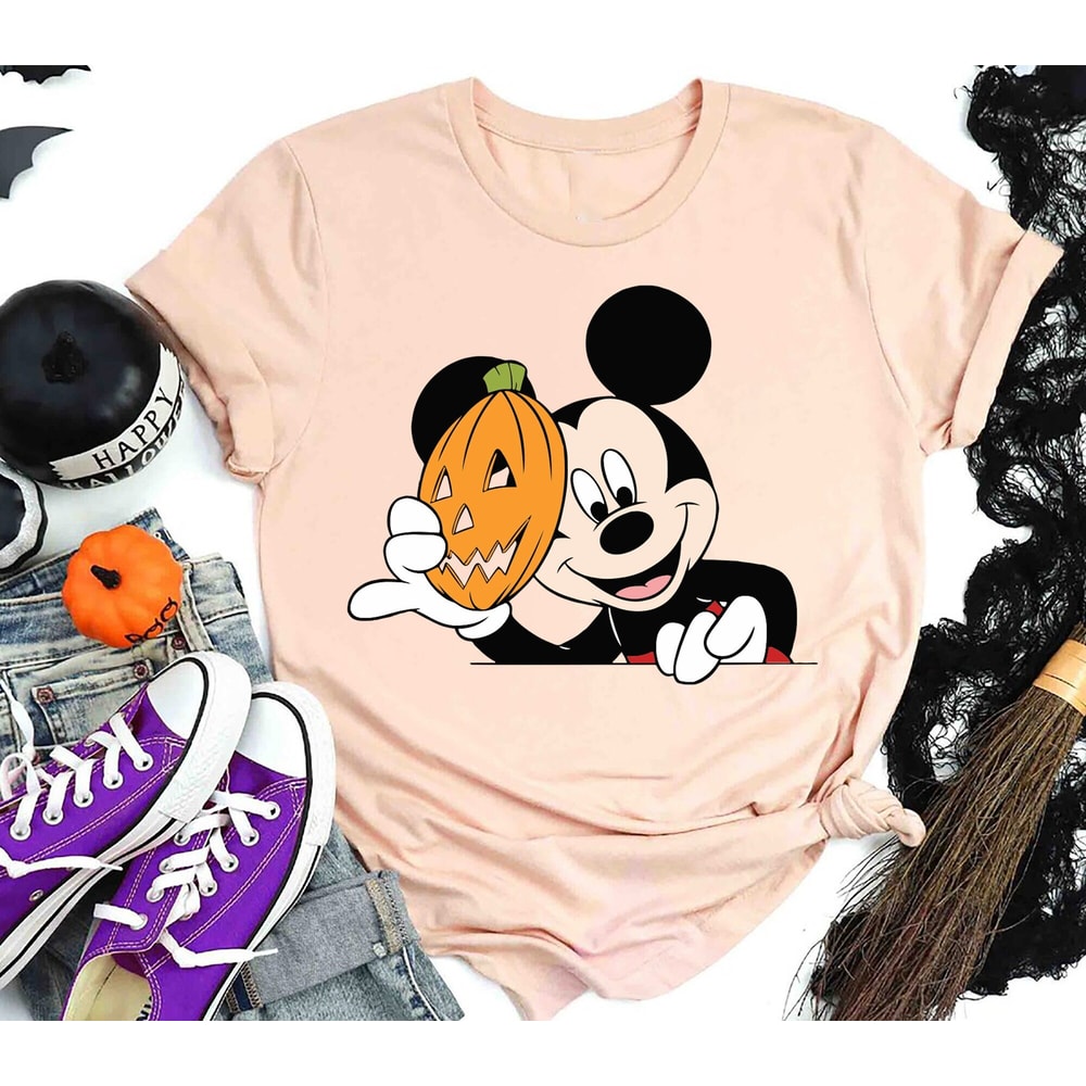 Disneyland Halloween Shirt, Mickey Halloween Shirt, Disney Mickey Pumpkin Shirt, Trick or Treat Shirt, Cute Halloween Shirt.jpg
