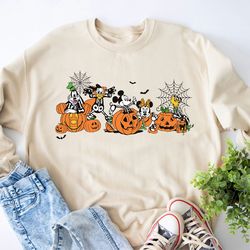disneyland halloween sweatshirt, disney skeleton shirt, mickey and friends halloween shirt, trick or treat shirt, cute h