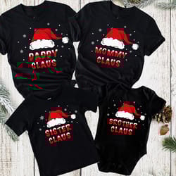 family santa claus shirts, custom family christmas shirt, custom claus shirt, christmas family matching shirt, christmas