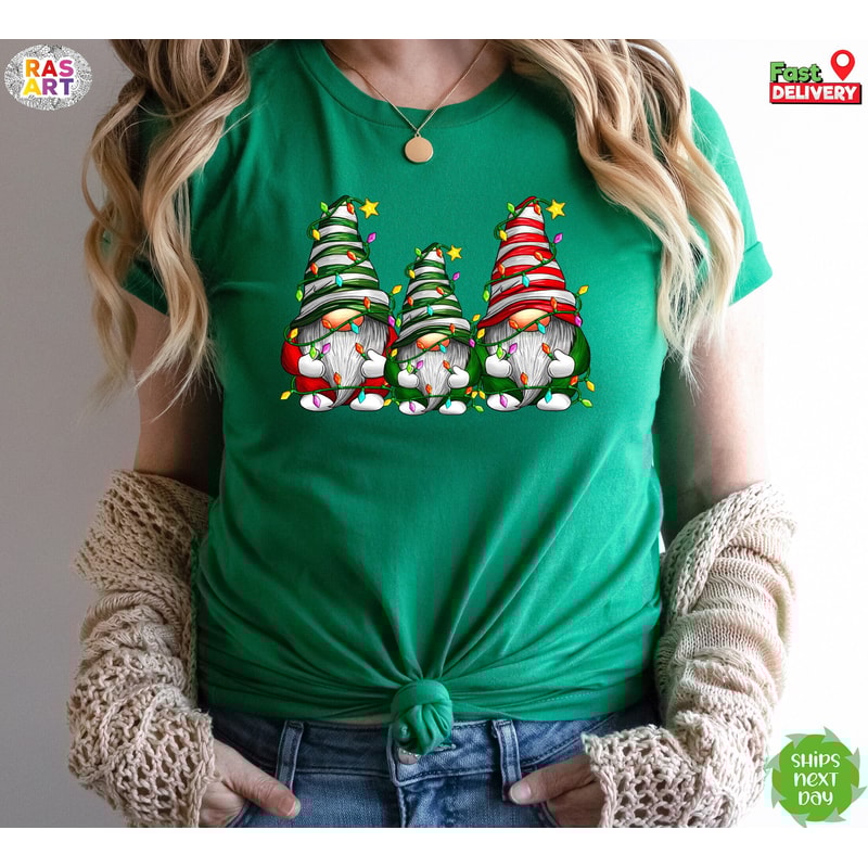 Gnome Christmas Shirt, Christmas Gnome Shirt, Christmas Family Shirt, Christmas Gift, Holiday Shirt, Christmas Elements, Gnomes Christmas.jpg