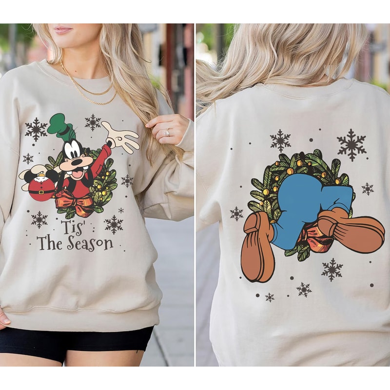 Goofy Christmas Sweatshirt, Disney Merry Christmas Shirt, Tis The Season Tee, Disneyland Matching Christmas Shirt, Christmas Squad Shirt.jpg