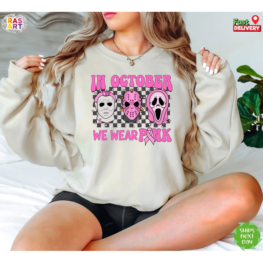 October Breast Cancer Awareness Sweatshirt, In October We Wear Pink Sweatshirt, Cancer Awareness Month, Breast Cancer Awareness Shirt.jpg