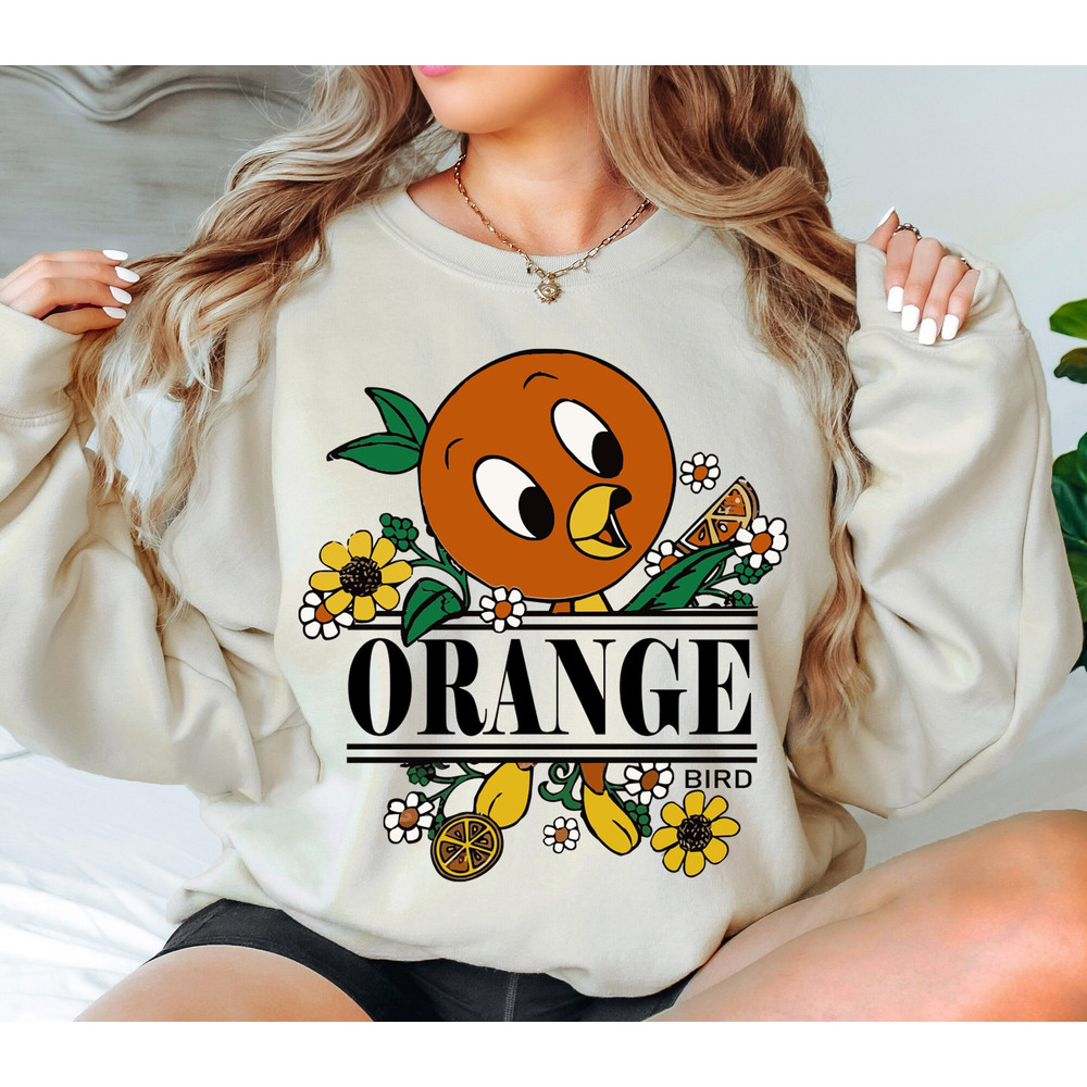 Orange Bird Christmas Sweatshirt, Disney Orange Bird Holiday Sweatshirt, Flower and Garden Festival 2023 Shirt, Disney Trip Sweatshirt.jpg