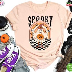 spooky season shirt, ghost halloween shirt, pumpkin shirt, halloween party shirt, halloween costume, funny halloween shi