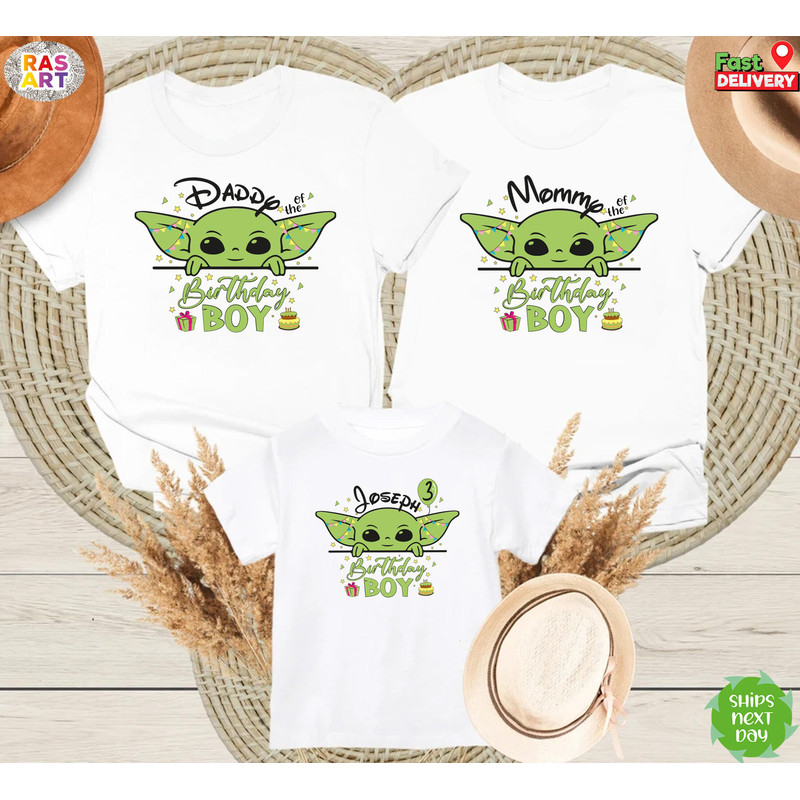Star Wars Baby Yoda Birthday Boy Shirt, Baby Yoda Family Birthday Shirt, Star Wars Family Birthday Shirt, Disney Birthday Shirt.jpg