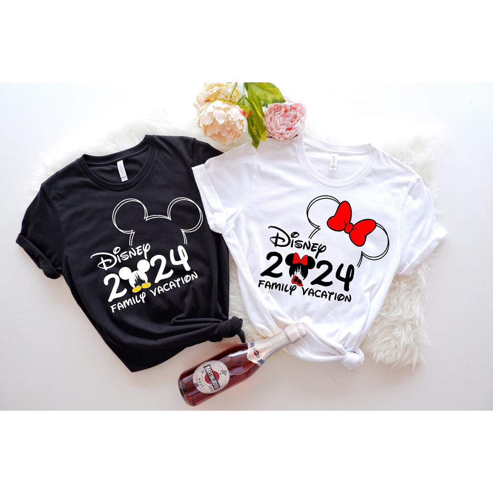 2024 Disney Family Vacation Shirts, Disney World 2024 Shirts, Custom Disney Family Matching Tshirt, Disney Family 2024, Disney Trip Tee.jpg