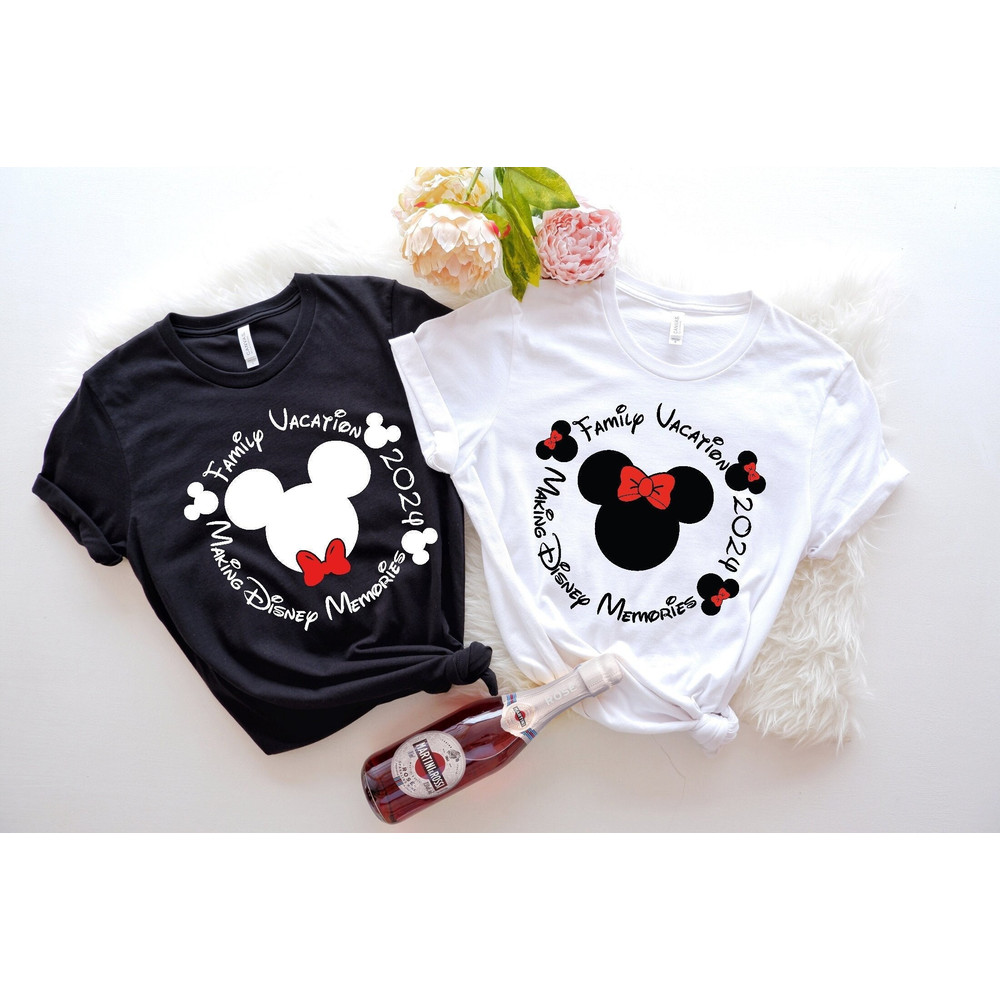 Custom Disney Family Vacation Shirts 2024, Disney 2024 Shirts, Disney Family Matching Shirts, Disney Trip 2024, Making Disney Memories Shirt.jpg
