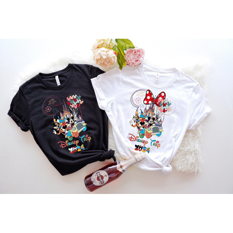 Custom Disney Family Vacation Shirts, Disney Castle 2024 Shirts, Disney Family Matching Tshirt, Disney World Shirt, Disney Trip 2024 Shirt.jpg