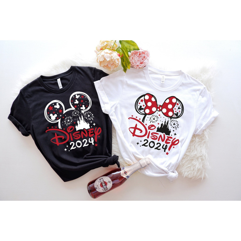 Disney Castle 2024 Shirts,Custom 2024 Disney Family Vacation Shirts, Disney Family Matching Tshirt, Disney Family 2024, Disney Trip Tee.jpg