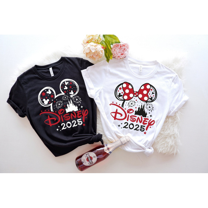 Disney Castle 2025 Shirts, Custom 2025 Disney Family Vacation Shirts, Disney Family Matching Tshirt, Disney Family 2025, Disney Trip Tee.jpg