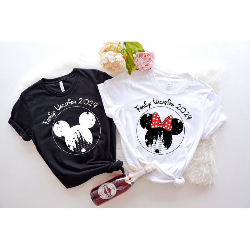 Disney Family Vacation 2024 Shirts, Disney Castle 2024 Shirts, Custom Disney Family Matching Shirt, Disneyland Family Shirt, Disney Trip.jpg