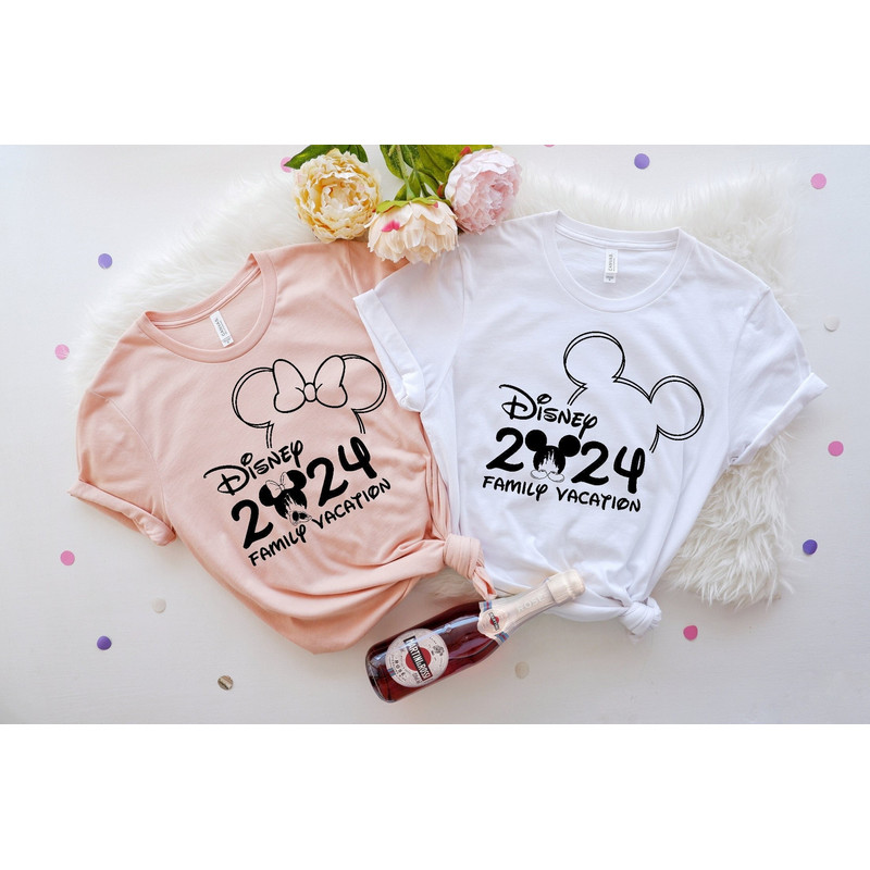 Disney Family Vacation Shirts, Disney Family Matching Tshirt, Disney Family Trip Tshirt, Custom Disney 2024 Shirt, Disneyland 2024 Tshirt.jpg