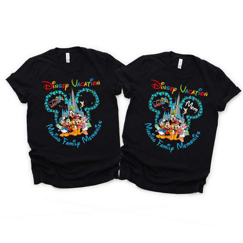 Disney Vacation 2024 Making Family Memories Shirts, Disney Castle 2024 Shirts, Custom Disney Family Matching Tshirt, 2024 Disney Trip Shirt.jpg