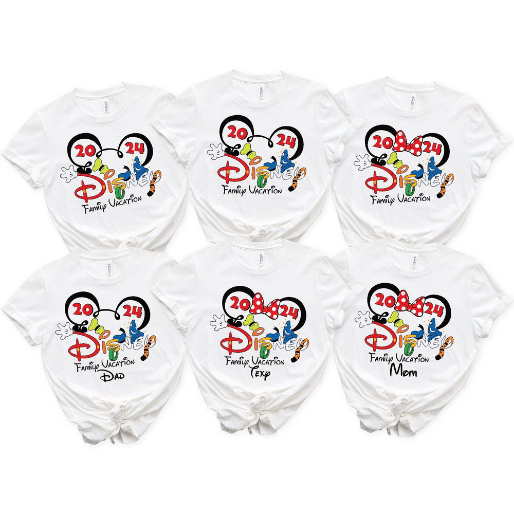 Disney Vacation 2024 Shirt, Disney 2024 Trip Shirts, Custom Family Disney Matching Shirt, Disneyland Tshirt, 2024 Disneyworld Tshirt.jpg