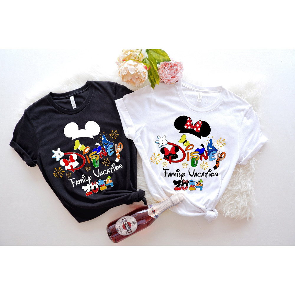 Personalized Disney Family Matching Tshirt, 2024 Disney Family Vacation Shirts, Disney World 2024 Shirts, 2024 Disney Family Trip Shirt.jpg