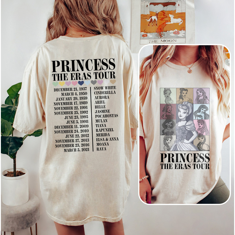 Vintage Disney Princess Eras Tour Shirts, Princess Eras Tour Shirt, Disney Girl Trip Shirt, Disneyland Shirt, Disneyworld Shirt.jpg
