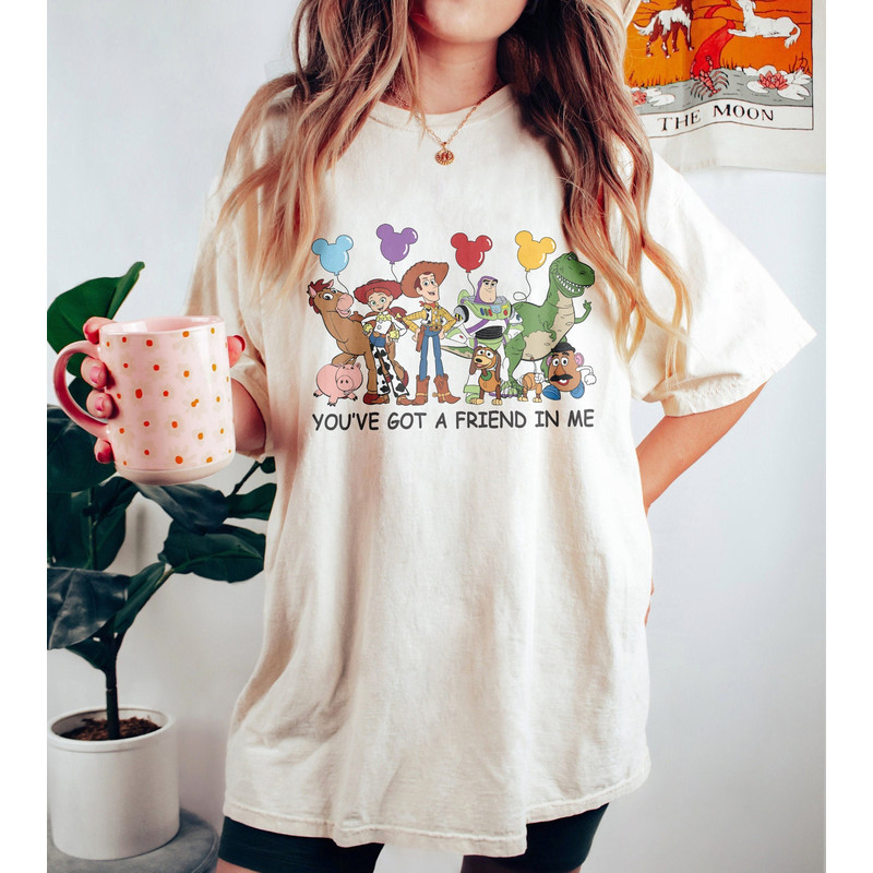 Vintage Toy Story You've Got A Friend In Me Shirt, Disneyland Trip Shirt, Toy Story Fun Gift, Toy Story Birthday Gift, Toy Story Fun T-shirt.jpg