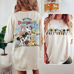 vintage walt disneyworld est 1971 2 side shirt, mickey and friends shirt, mickey ears shirt, disney ears shirt, retro