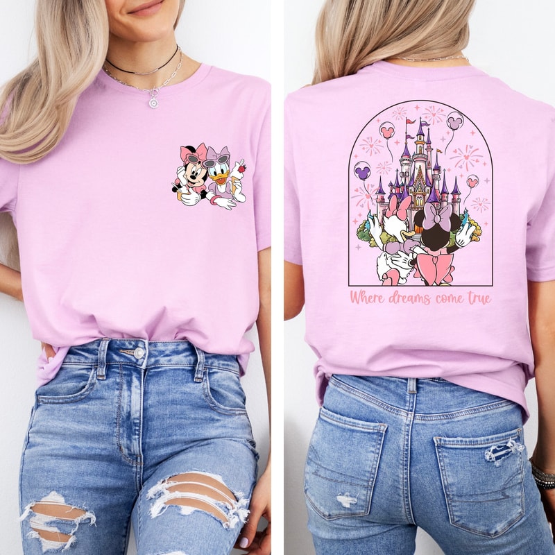 Disney Magic Kingdom Minnie Daisy Summer Shirt, Where Dreams Come True, Disney Besties Shirt, Disneyworld Shirt, Disney Summer Shirt.jpg