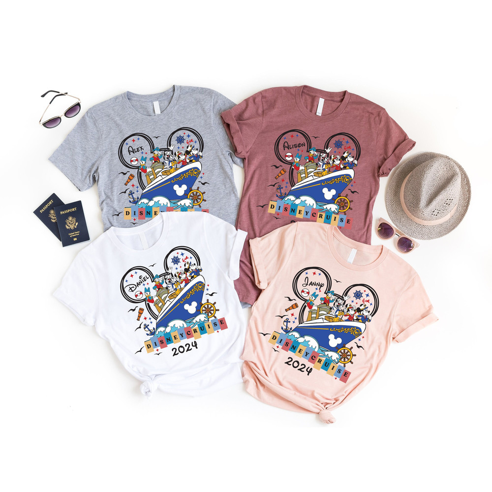 Custom Disney Cruise Shirt, 2024 Disney Cruise Family Shirts, Disney Cruise Group Shirt, Cruise Vacation 2024 Shirt, Cruise Squad Shirt.jpg