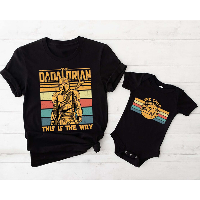 Disney Matching Dadalorian Shirts, Momalorian T-shirt, Dadalorian Shirt, Mommy Daddy Child Tees, Star Wars Family Shirt, Father's Day Tee.jpg