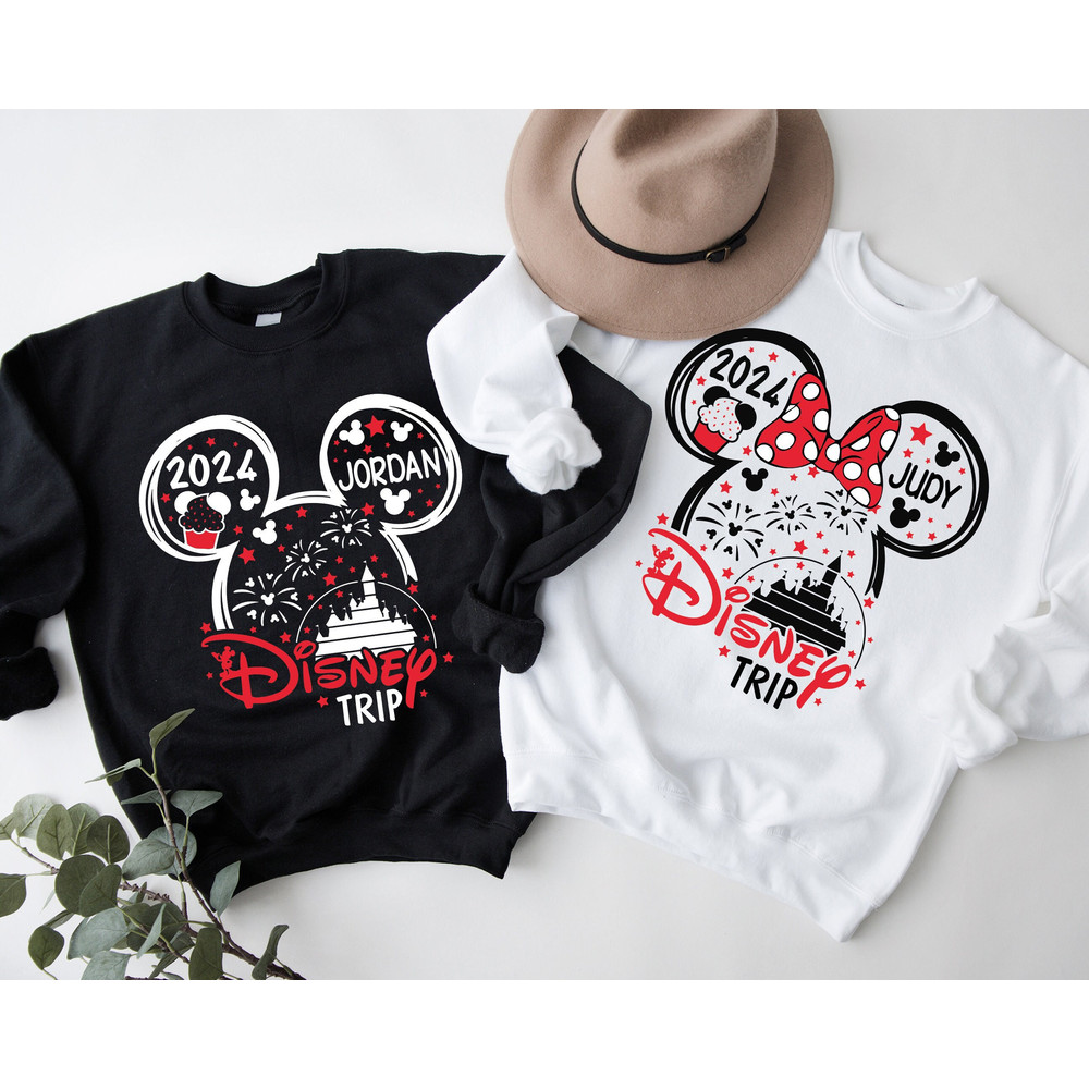 Disney Trip 2024 Shirts, Disney Castle 2024 Shirt, Disney Family Matching Tshirt, Custom Disney Family Shirts, Disney Vacation T-shirts.jpg