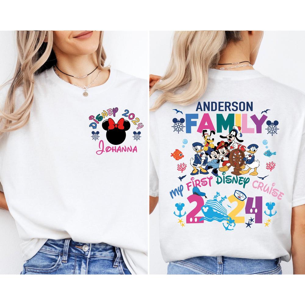 My First Family Cruise Shirt, Custom Disney Cruise Shirt, Disney Family Matching Tees, Disneyland Shirt, Disney Trip Shirt, Disneyworld Tees.jpg