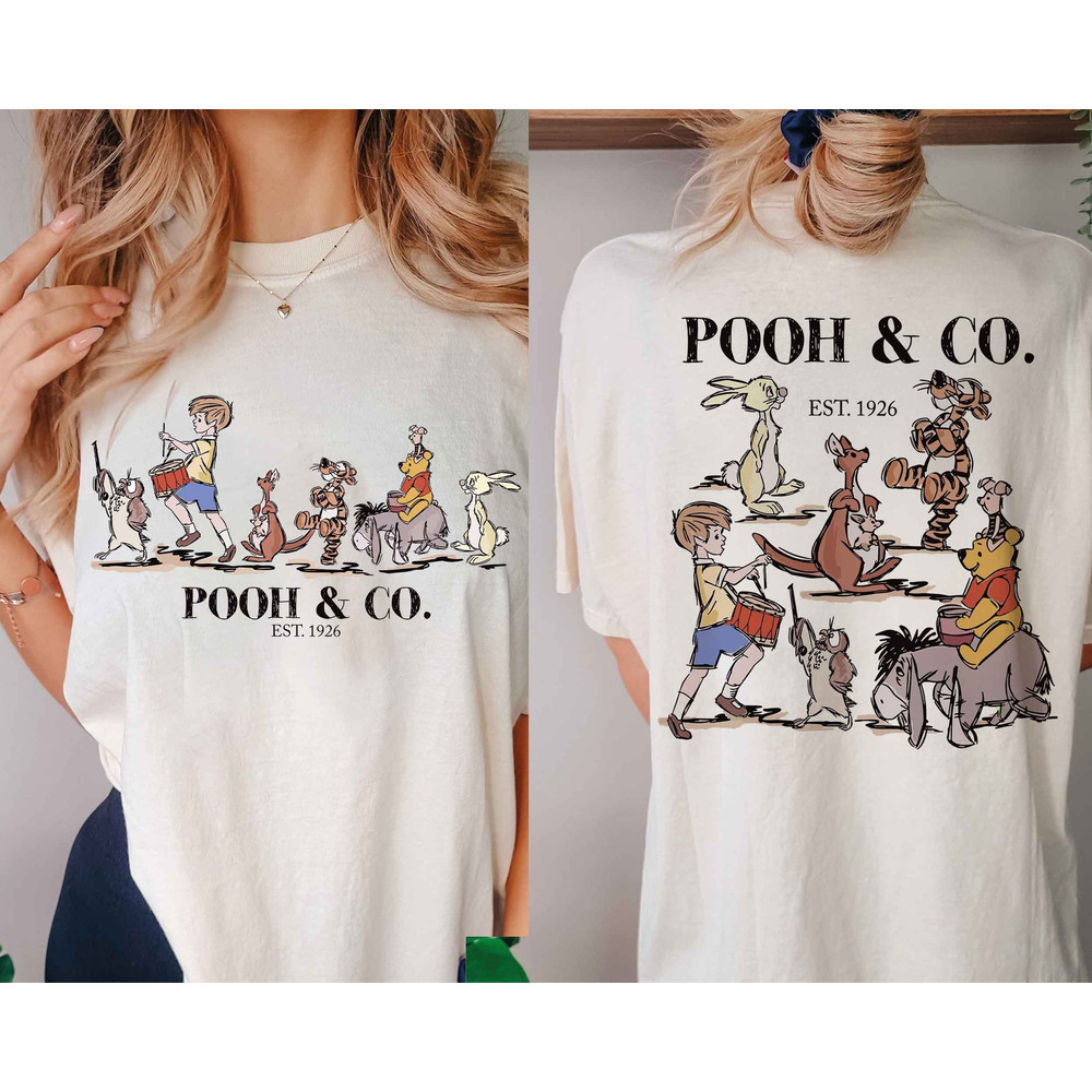 Pooh Bear And Co Shirt, Family Trip Shirts, Winnie The Pooh Shit, Kids Trip Shirt, Bear Shirt, Disneyland Shirt, Matching Family Shirt.jpg