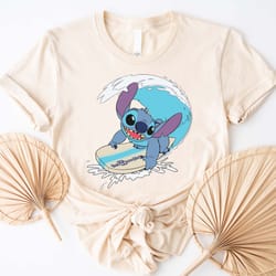 stitch surfing shirt, disney trip shirt, disney shirt disney vacation shirt, disneyland shirt, stitch disney shirt, cute