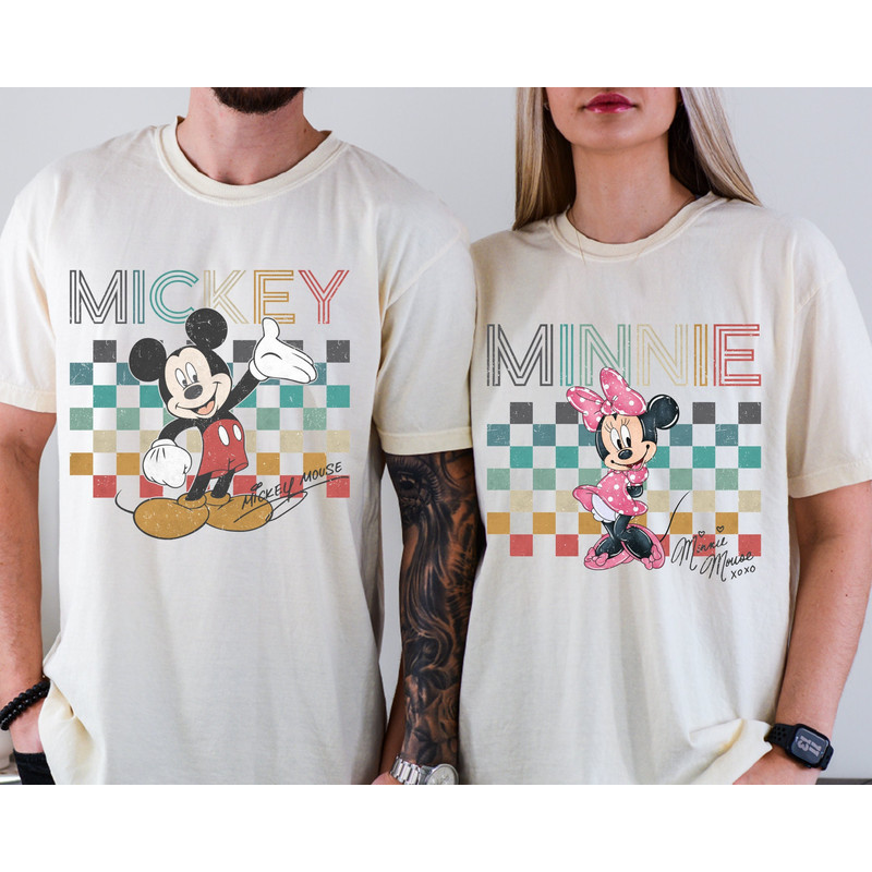Vintage Mickey Minnie Shirt, Mickey Mouse Shirt, Retro Minnie Shirt, Mickey Minnie Matching Shirt, Disney Trip Shirt, Disneyland Shirt.jpg