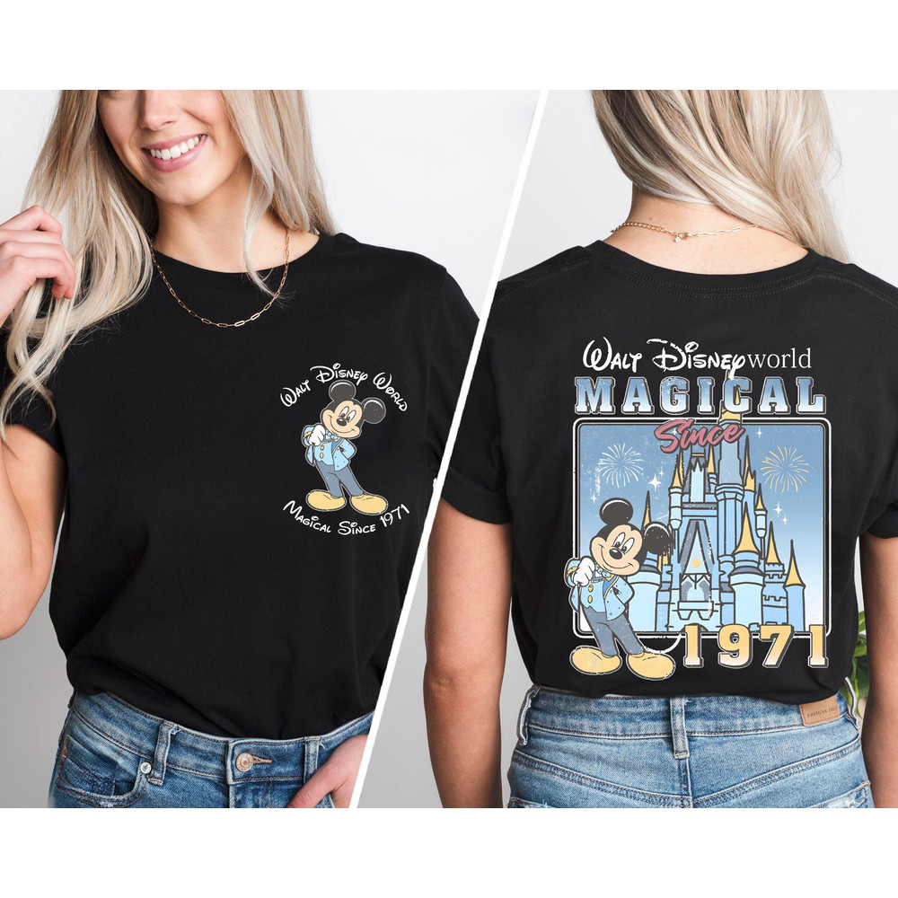 Walt Disney World Shirt, Retro Mickey Mouse Shirt, Disneyworld 1971 Shirt, Disneyland Shirt, Magic Kingdom Shirt, Magical Castle Shirt.jpg