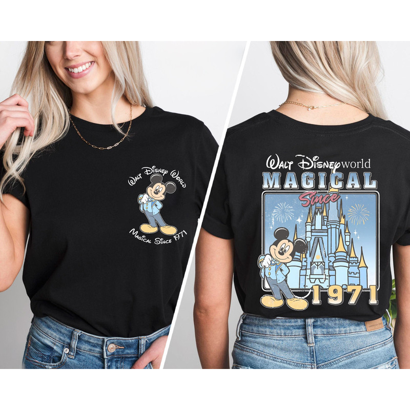 Walt Disney World Shirt, Retro Mickey Mouse Shirt, Disneyworld 1971 Shirt, Disneyland Shirt, Magic Kingdom Shirt, Magical Castle Shirt.jpg