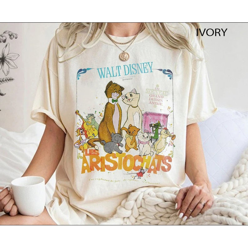 Aristocats Shirt, Disney Cats Shirt, Marie Cat Shirt, Aristocats Bonjour Shirt, Toulouse Aristocats, Disneyworld Shirt, Disneyland Shirt.jpg