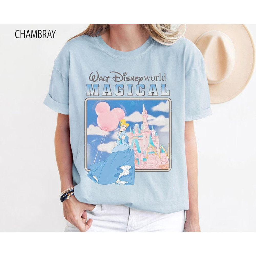 Cinderella Shirt, Walt Disney Princess Shirt, Cinderella Princess Shirt, Magic Kingdom Shirt, Princess Be Kind, Comfort Colors Shirt.jpg