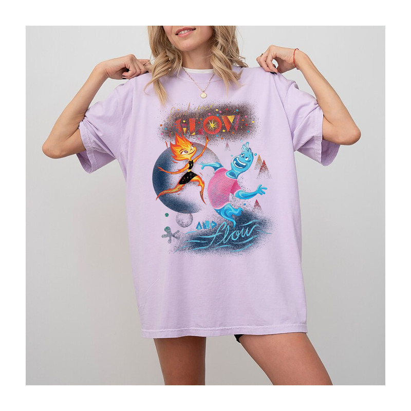 Elemental Ember And Wade Embroidered Sweatshirts, Valentine Shirt, Cartoon Embroidered Shirt, Couple Shirt Disney Tshirt Retro.jpg