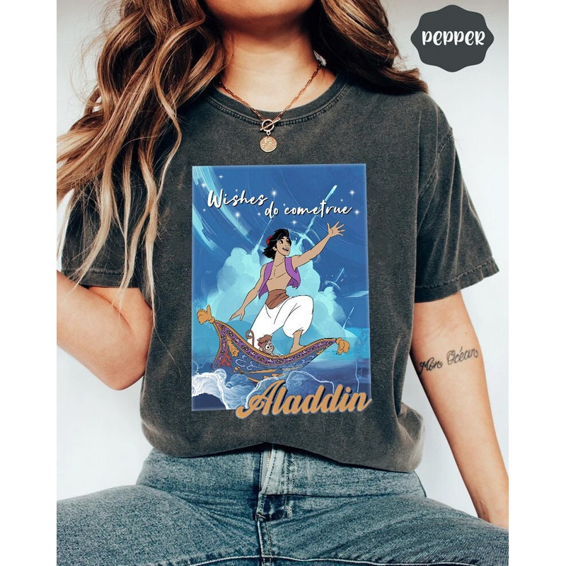 Retro Disney Aladdin Jasmine Princess Portrait Shirt, Walt Disney World, Disney Princess Group, The Magic Kingdom, Disneyland Vacation Tee.jpg