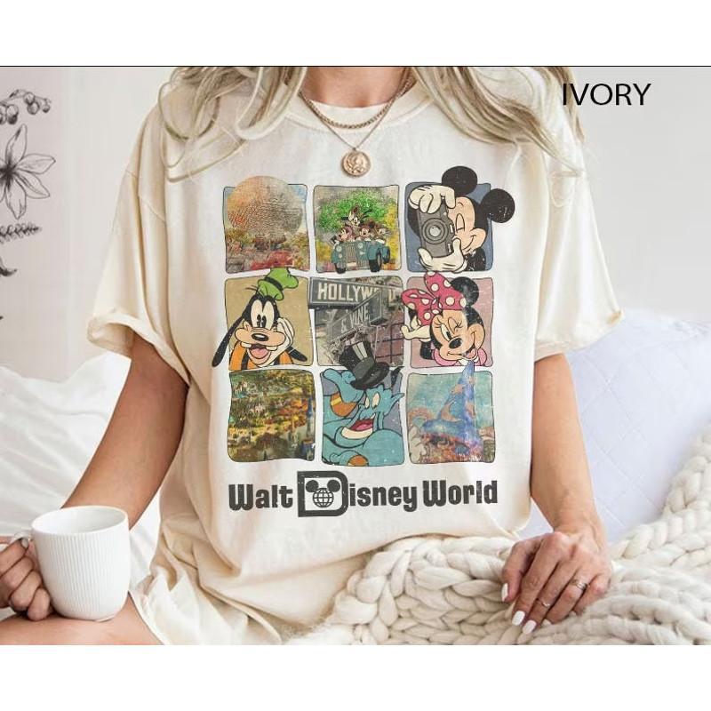 Retro Walt Disney World Shirt, Vintage Disneyworld Shirt, Mickey And Friends Shirt, Magic Kingdom Shirt, Disney Trip 2024 Shirt.jpg