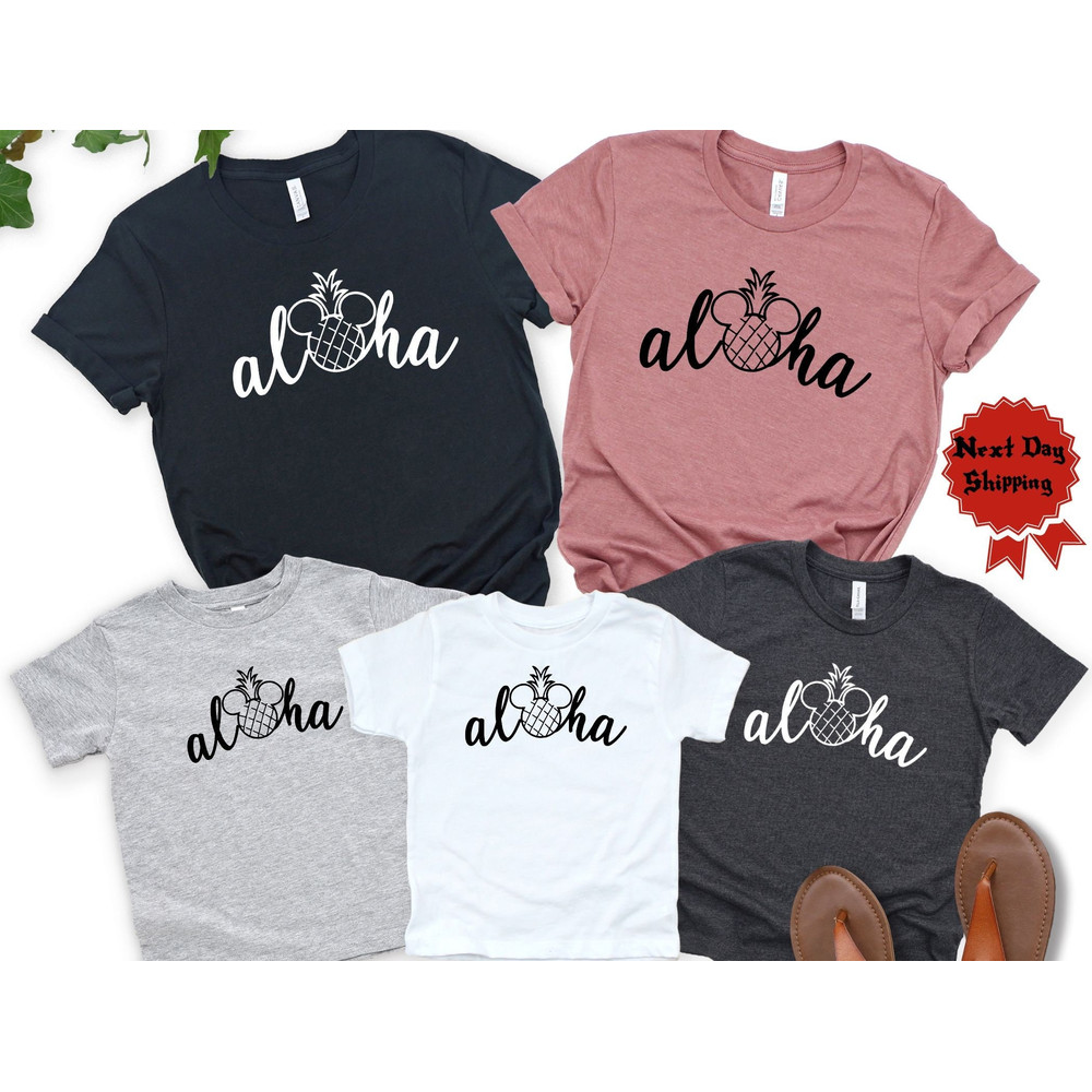 Aloha Mickey Shirt, Aloha Pineapple shirt, Hawaii shirt, Women's Vacation Shirts, Disney Trip tee, Aulani Tee, Disney Shirt for Women.jpg