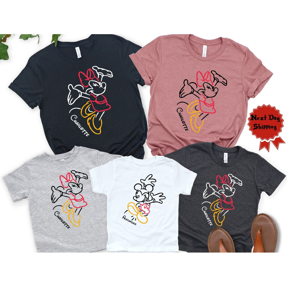 Custom Mickey and Minnie Shirt, Disney Lovers Shirt, Matching Minnie Mickey Shirt, Disney Couple Shirt, Disney Honeymoon , Disneyland Shirt.jpg