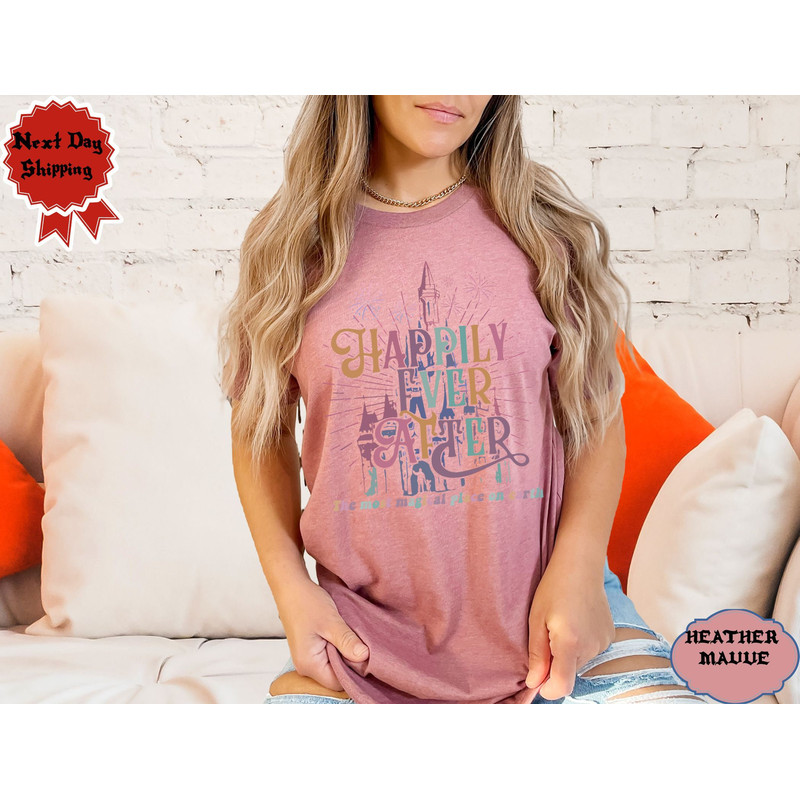 Disney Happily Ever After Shirt, Colorful Vacay Shirt, Disney Aesthetic Shirt, Disneyworld Shirt, Disney Family Trip Shirt.jpg